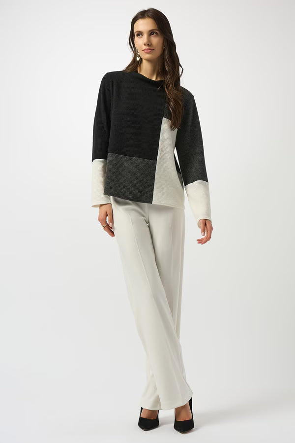 Joseph Ribkoff | Knit Color- Block Top