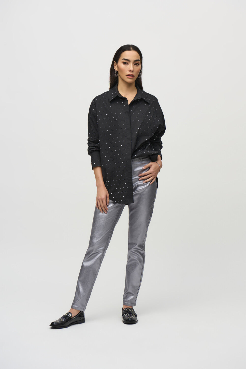 Joseph Ribkoff | Blouse W/rhinestones | Joseph Ribkoff | Cloister Collection Designer Fashion