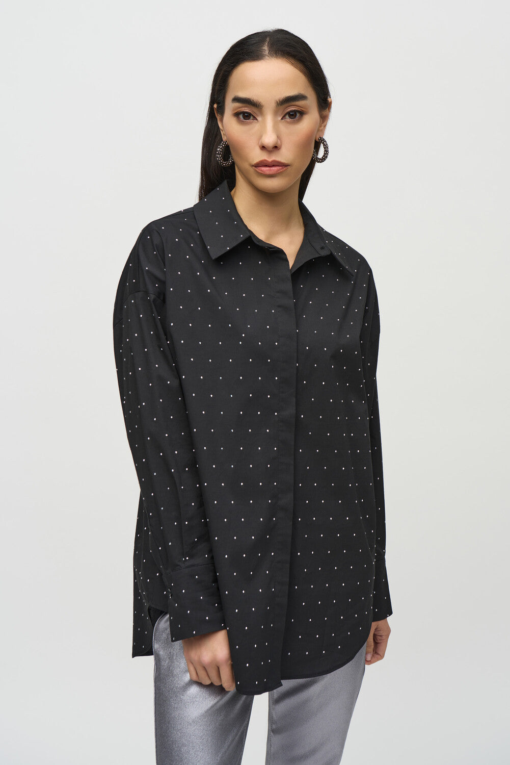 Joseph Ribkoff | Blouse W/rhinestones | Joseph Ribkoff | Cloister Collection Designer Fashion