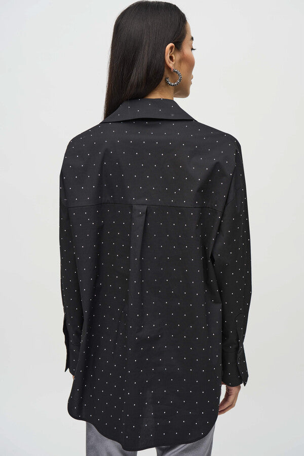 Joseph Ribkoff | Blouse W/rhinestones | Joseph Ribkoff | Cloister Collection Designer Fashion