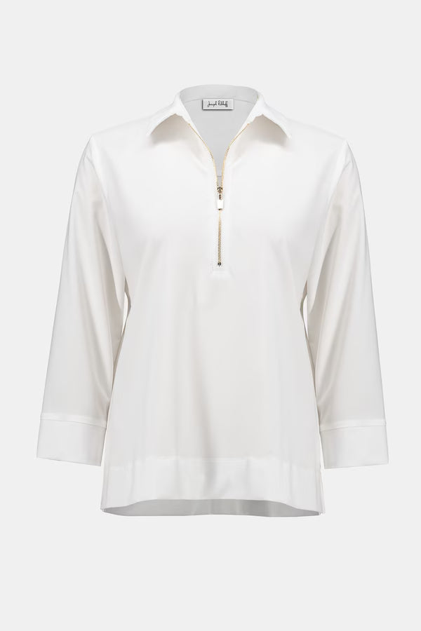 Joseph Ribkoff | Stretch Poplin Straight Top