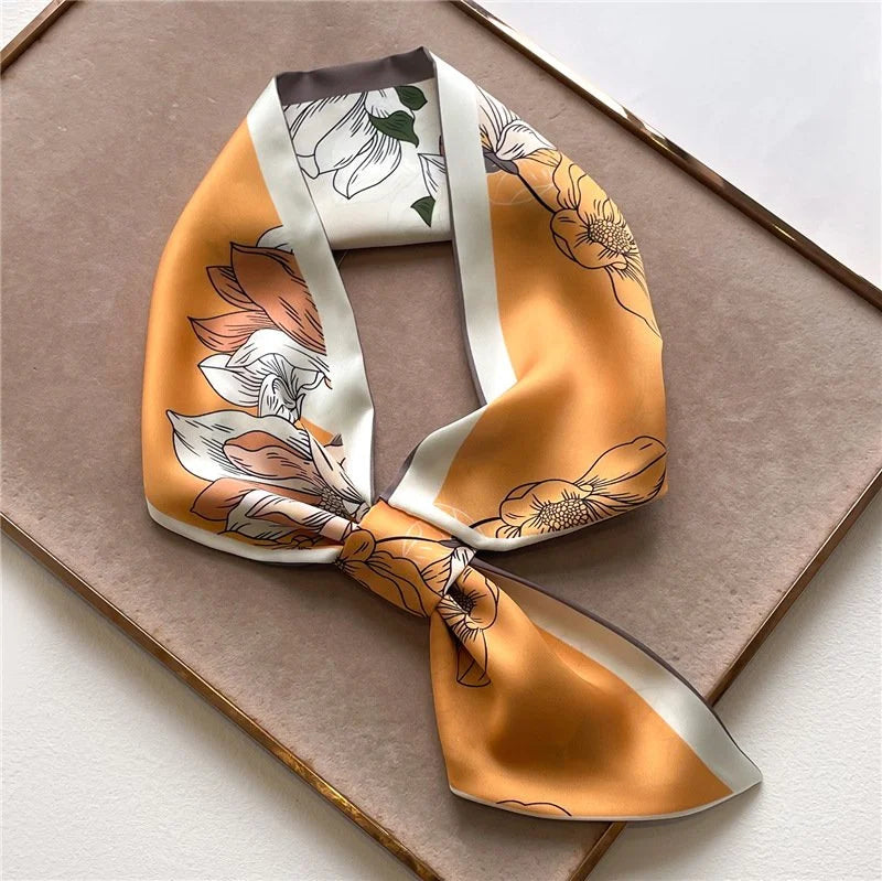 Winding River | Floral Loop Scarf