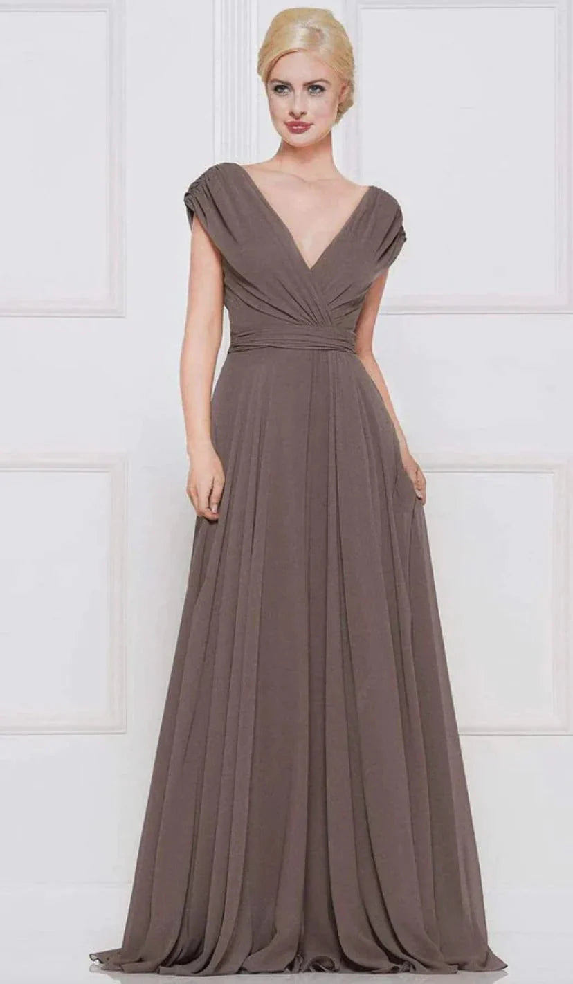 Marsoni | Marsoni | Shirred Cap Slv. Gown | Cloister Collection | M.O.B.