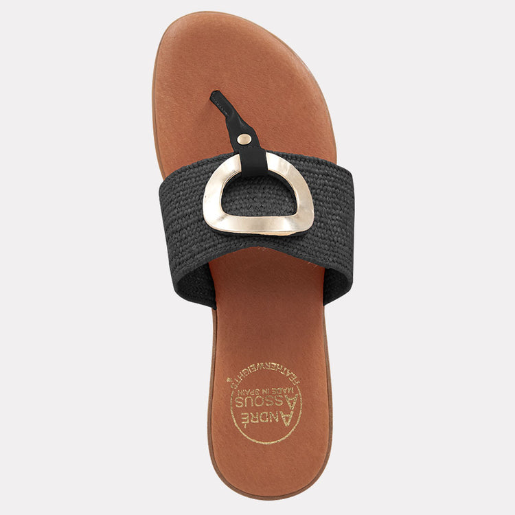 Andre Assous | Nixy Flat Sandal with Ring
