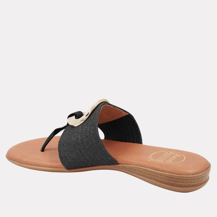 Andre Assous | Nixy Flat Sandal with Ring