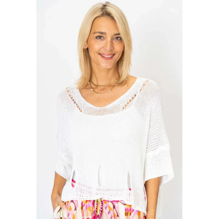 Look Mode | Hole Sweater - Evelyne Talman