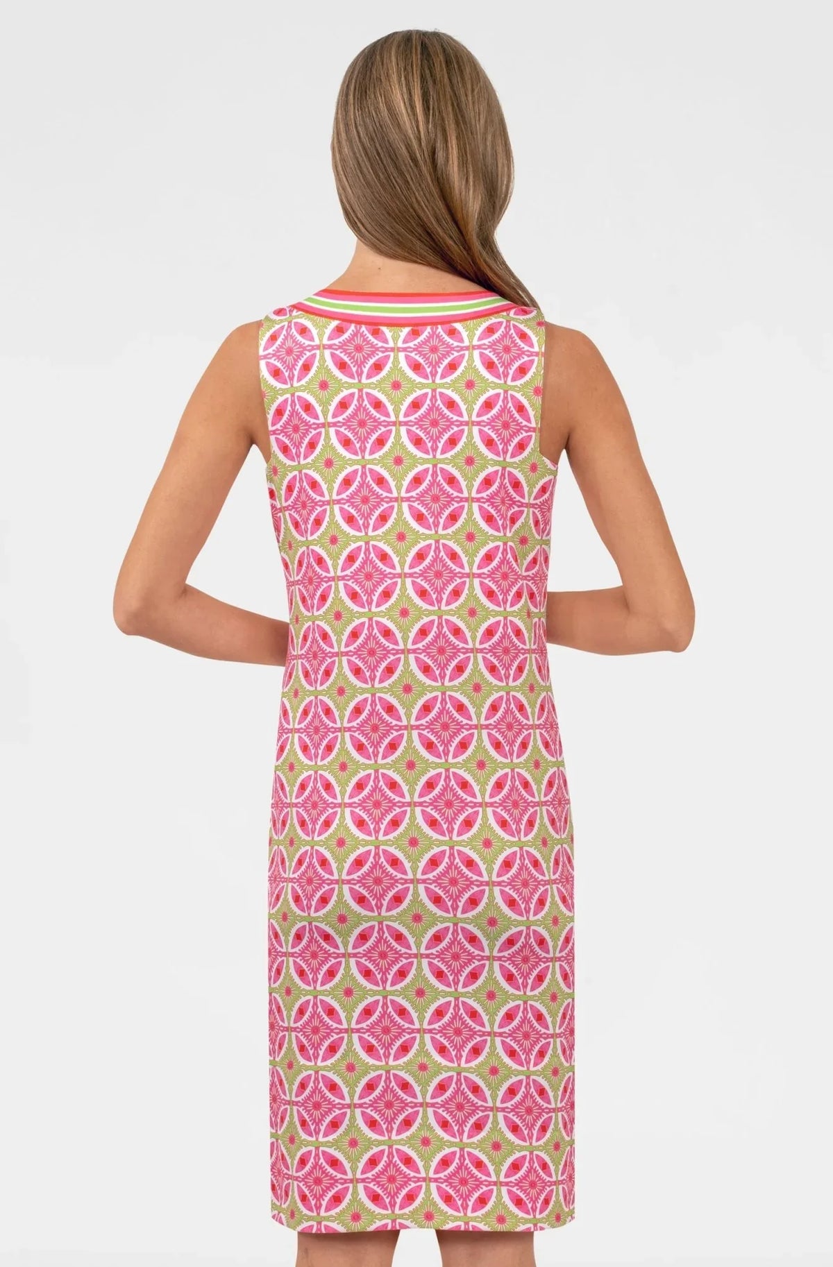 GRETCHEN SCOTT Plain Jane Dress in Smell The Roses casual style, featuring a simple, comfortable design with floral pattern details.