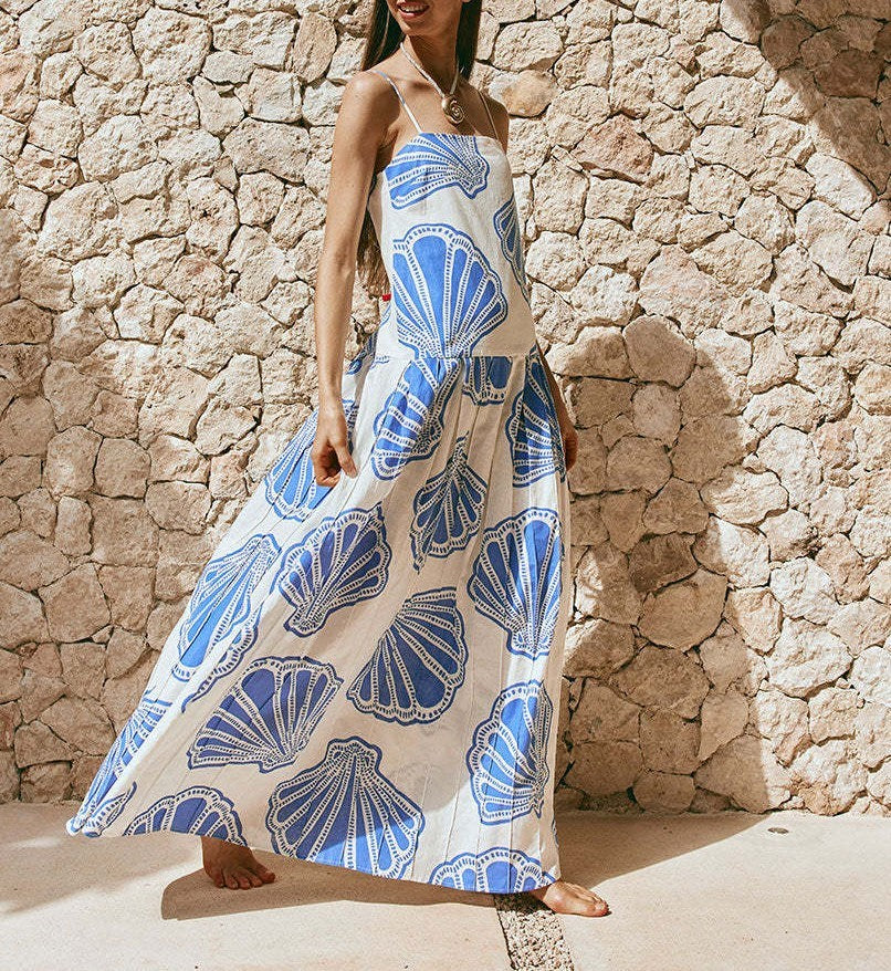 Cloister Collec | Linen Sleeveless Tube Top Dres