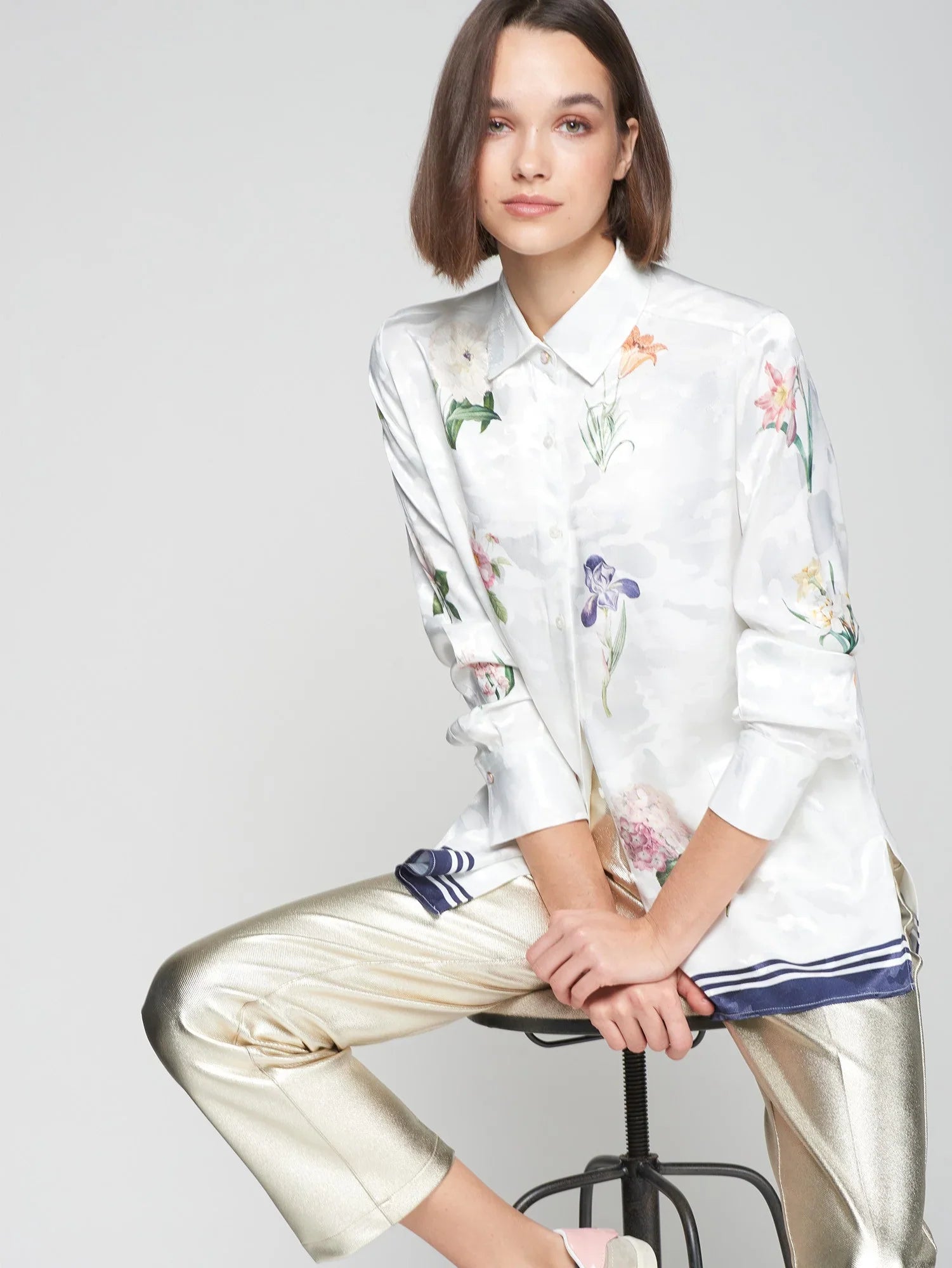 Vilagallo | Jaquard Print Top