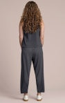 Black Pearl Pop V Neck Tank top by SYMPLI, featuring a stylish V neckline and sleeveless design for casual wear.