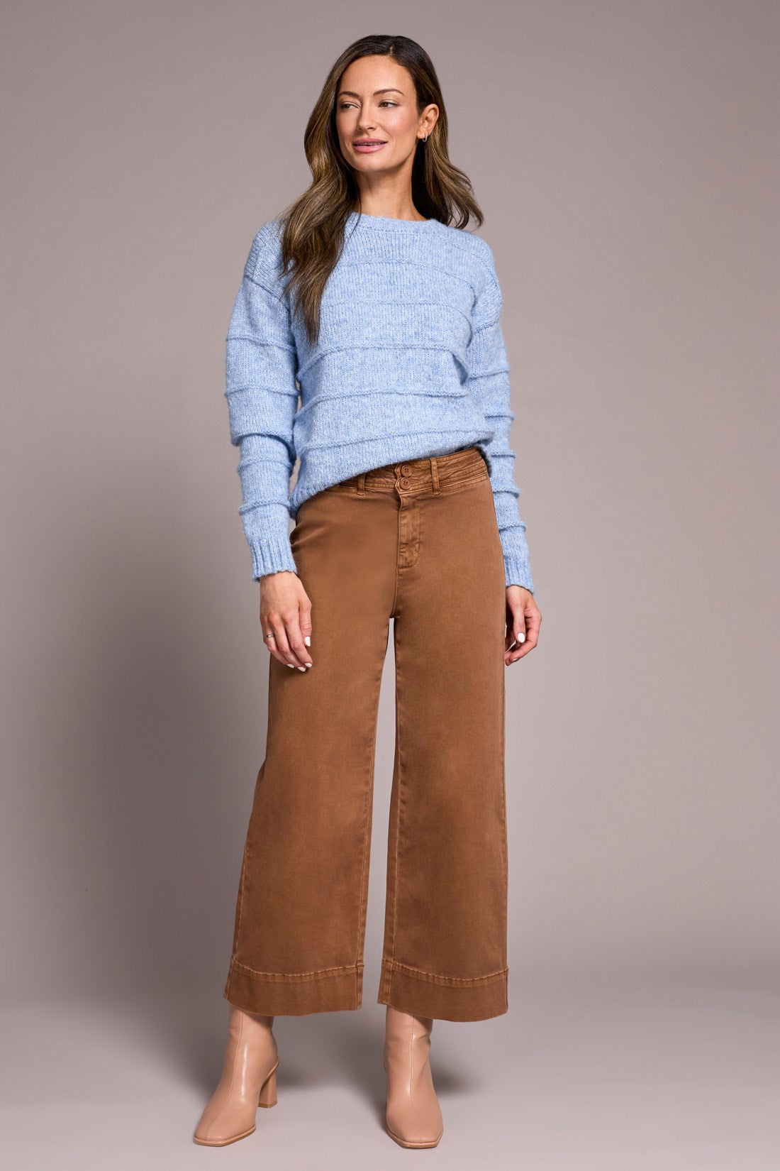 Tribal | High Rise Fly Frt Palazzo W/ W