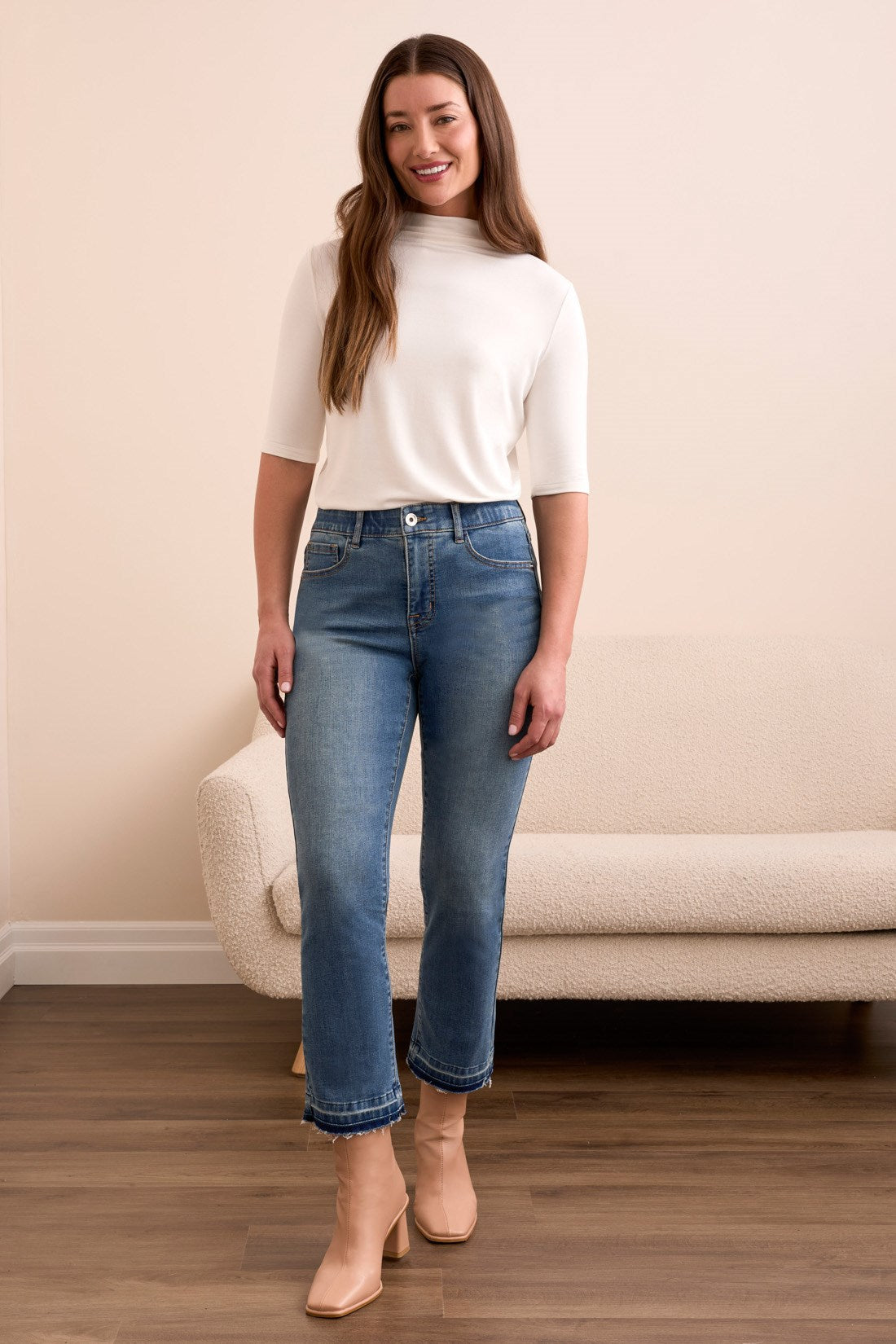 Tribal | Sophia Curvy Hugging Microflare Jeans