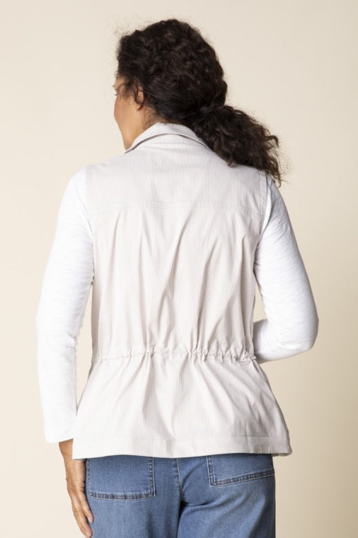 Habitat | Cool Tech Stripe Layer Vest - Willow