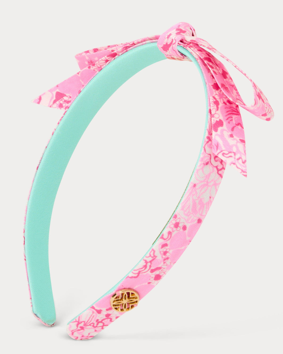 Slim Bow Headband - Conch Shell Pink Burst of Joy