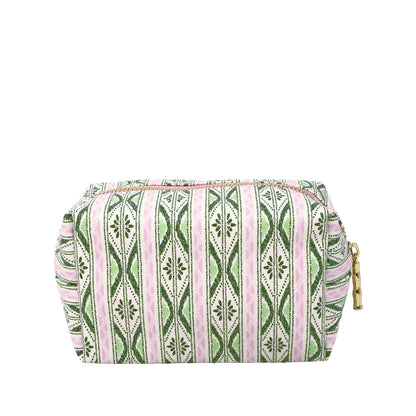 Toiletry Case, Textured Palm Stripe