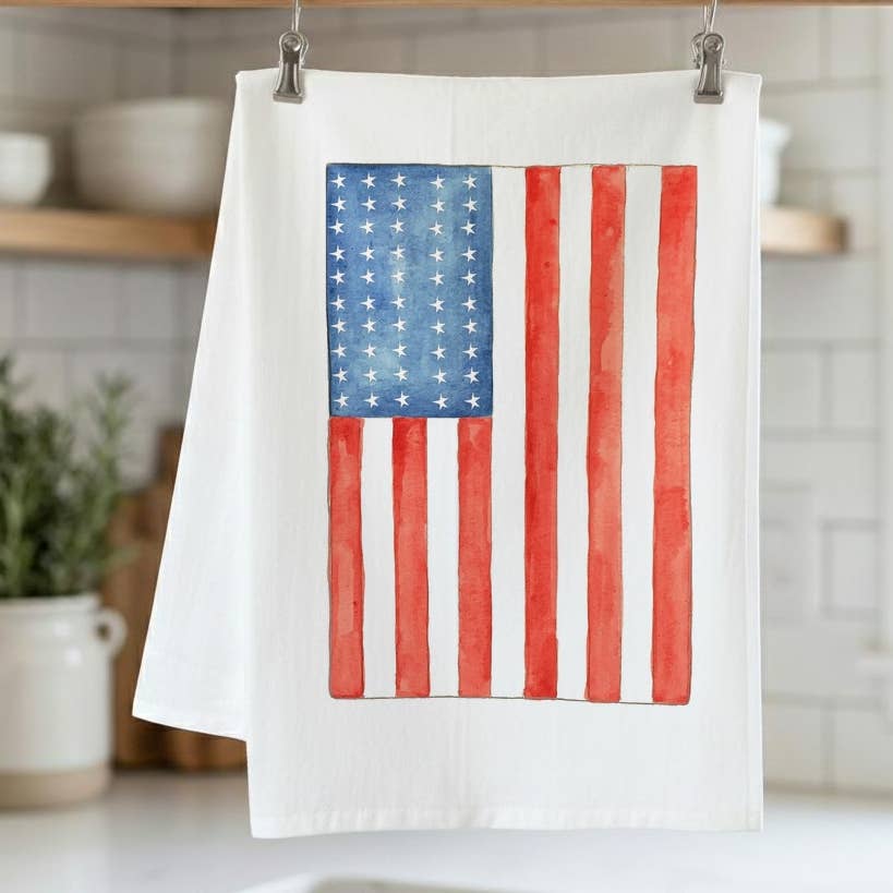 Old Glory Kitchen Towel