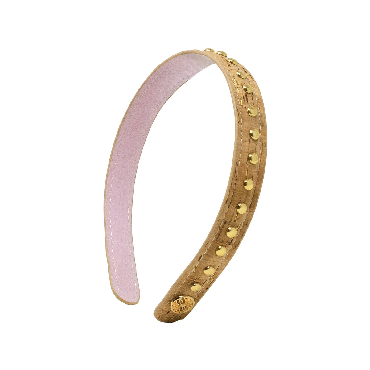 Stud Embellished Headband, Sparkle Cork
