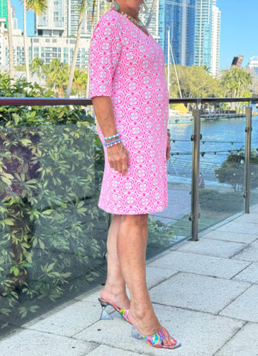 Lulu B | Vnk Elbow Slv Travel Dress