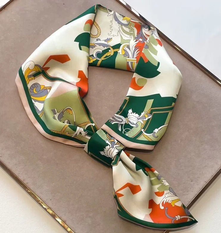 Green Tassel Loop Scarf