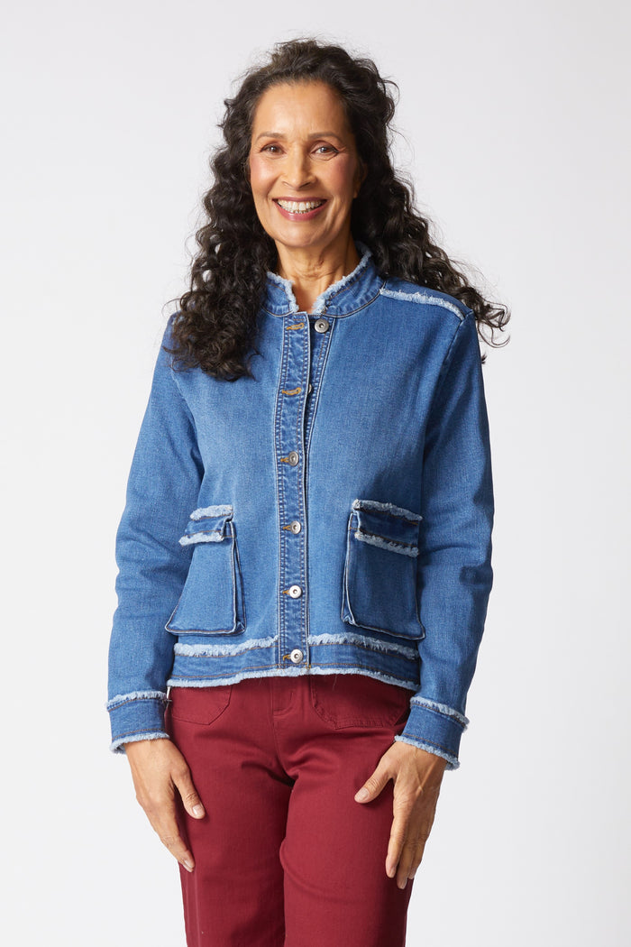 Habitat | Stretch Denim Cargo Jacket