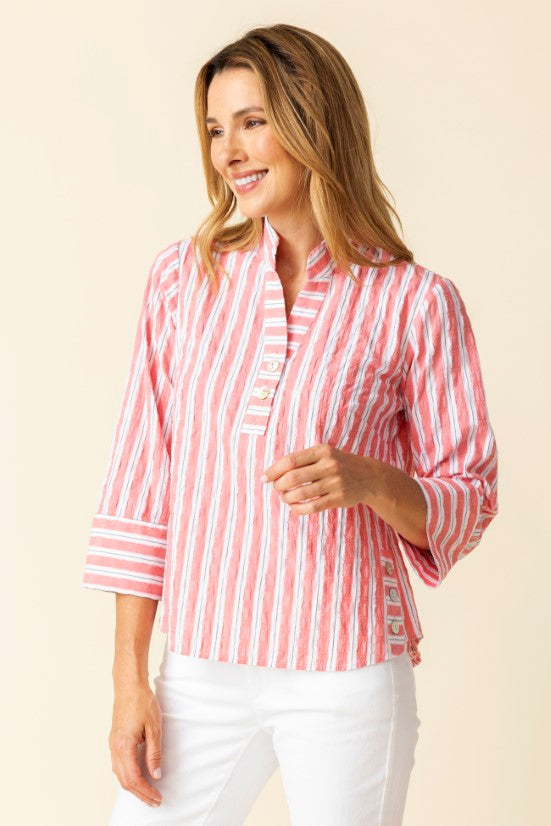 Habitat | Palm Beach Strp Half Placket P