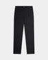 Black pants on a light gray background