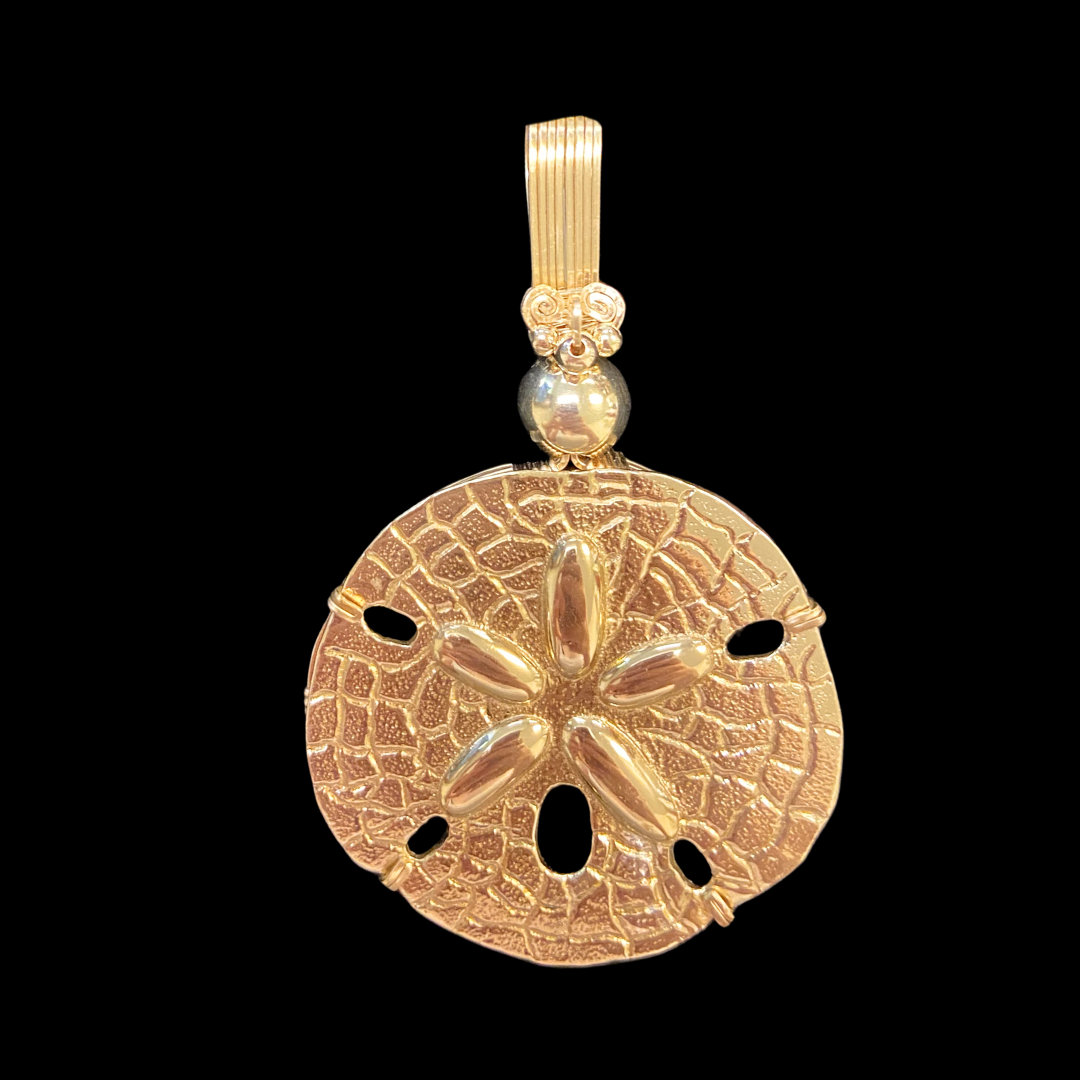 Vermeil Sand Dollar Pendant