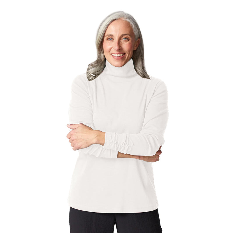 Habitat | Cozy Rib Sld Ruched Turtleneck