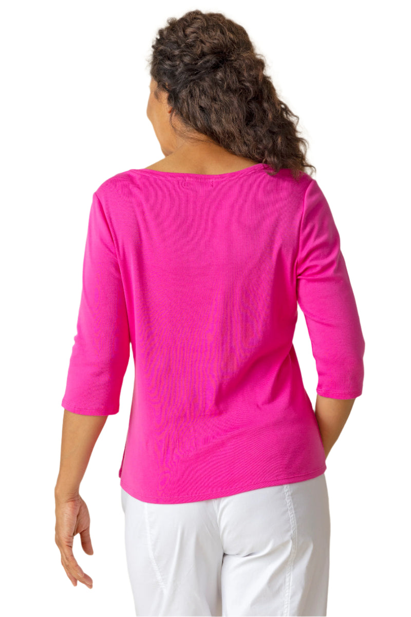 Habitat | Cozy Rib Sld Easy V-neck Tee