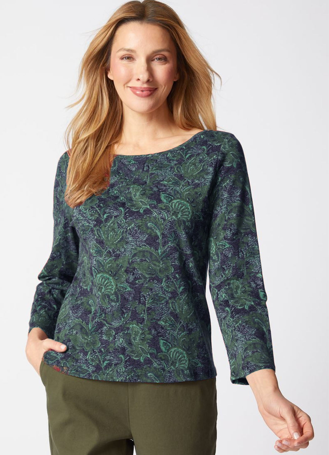 Habitat | Cozy Rib Paisley Everyday Tee