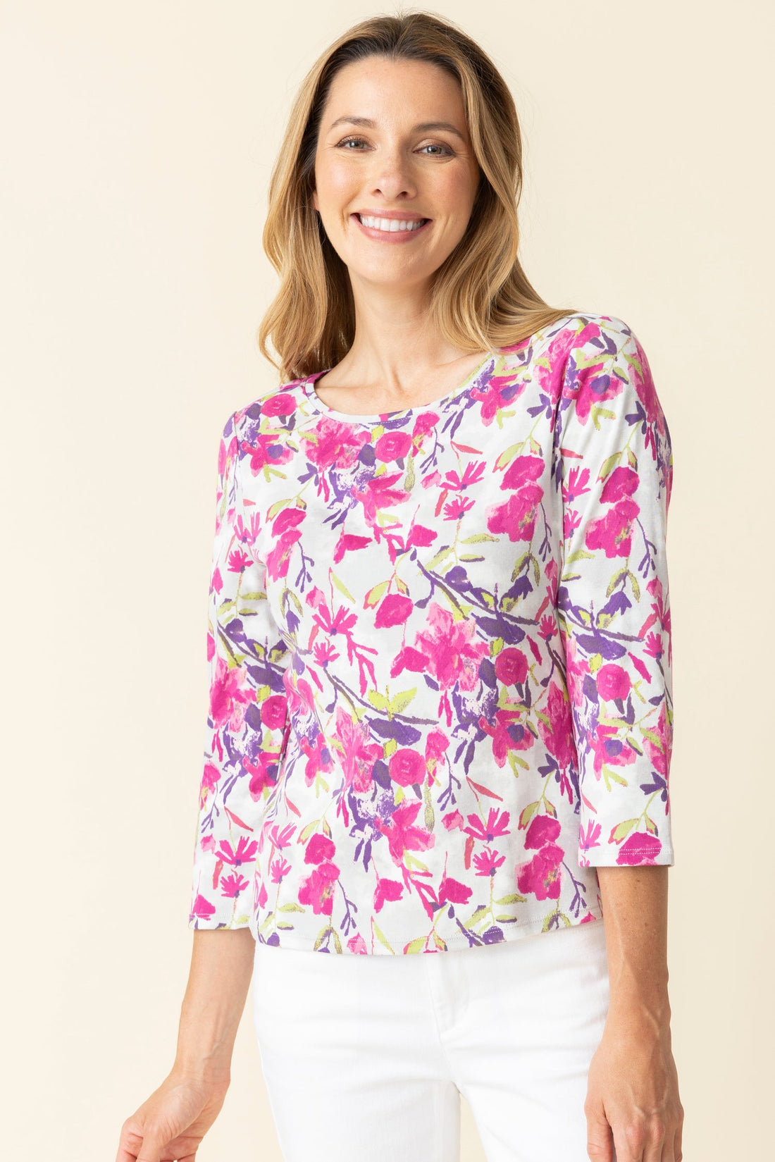 Habitat | Cozy Rib Floral Everyday Tee