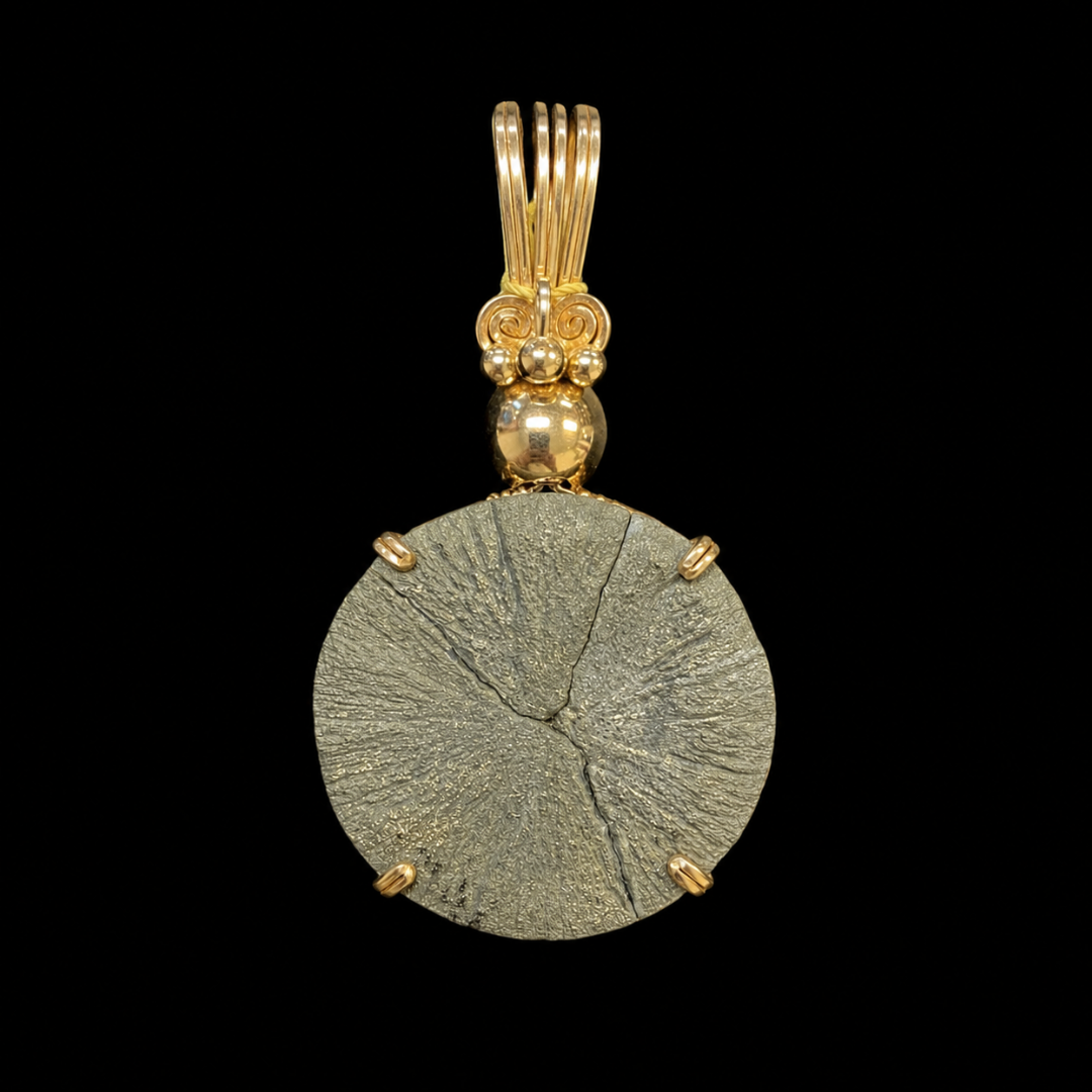Pyrite Sun Pendant