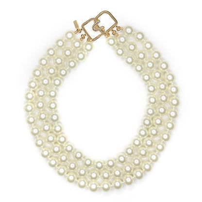 Kenneth J Lane | 3 Strand Pearl Necklace