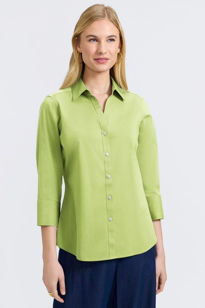 Foxcroft | Mary Solid Top Celery
