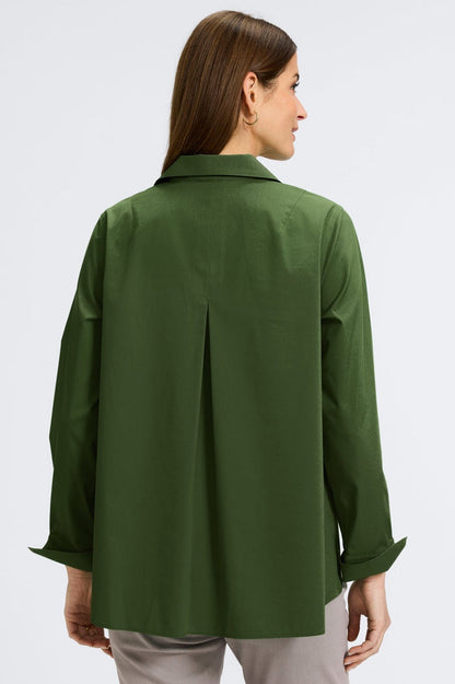 Foxcroft | Anges Sleeve Shirt Navy