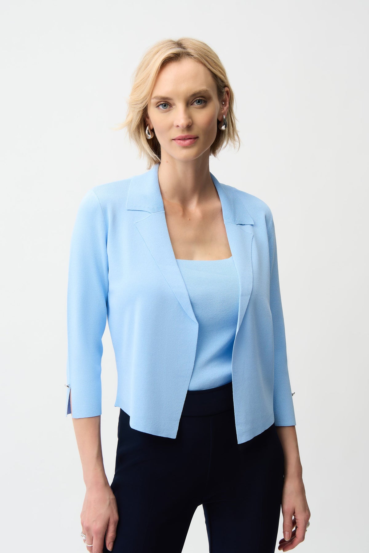 Joseph Ribkoff open front blouse, stylish women&