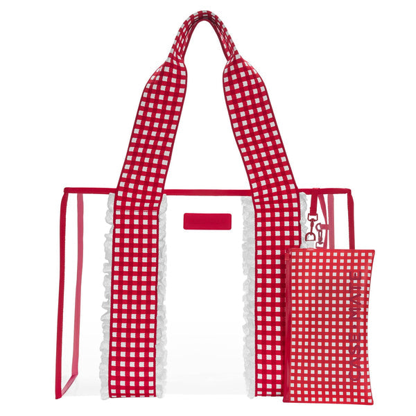 Gingham Jelly Tote Bag