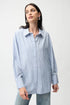 Joseph Ribkoff striped sparkly blouse, stylish women&
