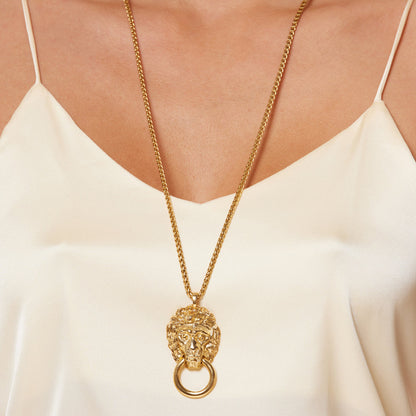 Kenneth J Lane | Lions Head Necklace