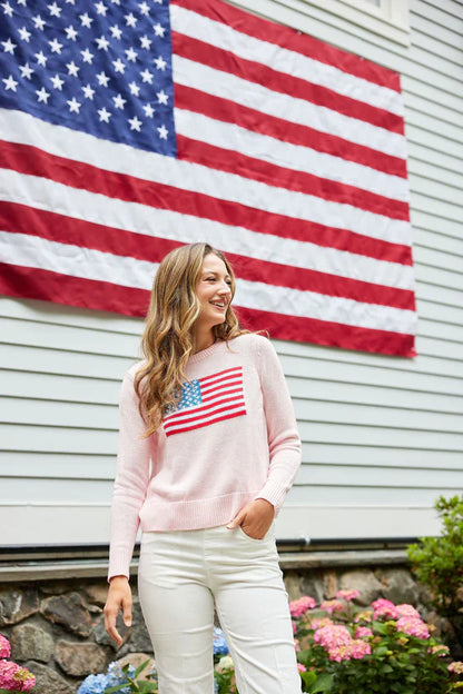 Blush Flag Sweater