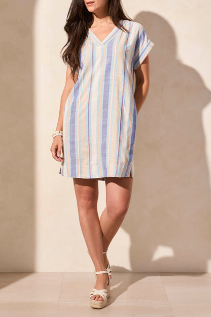 Tribal | S/s Dolman Tunic Dress W/slits