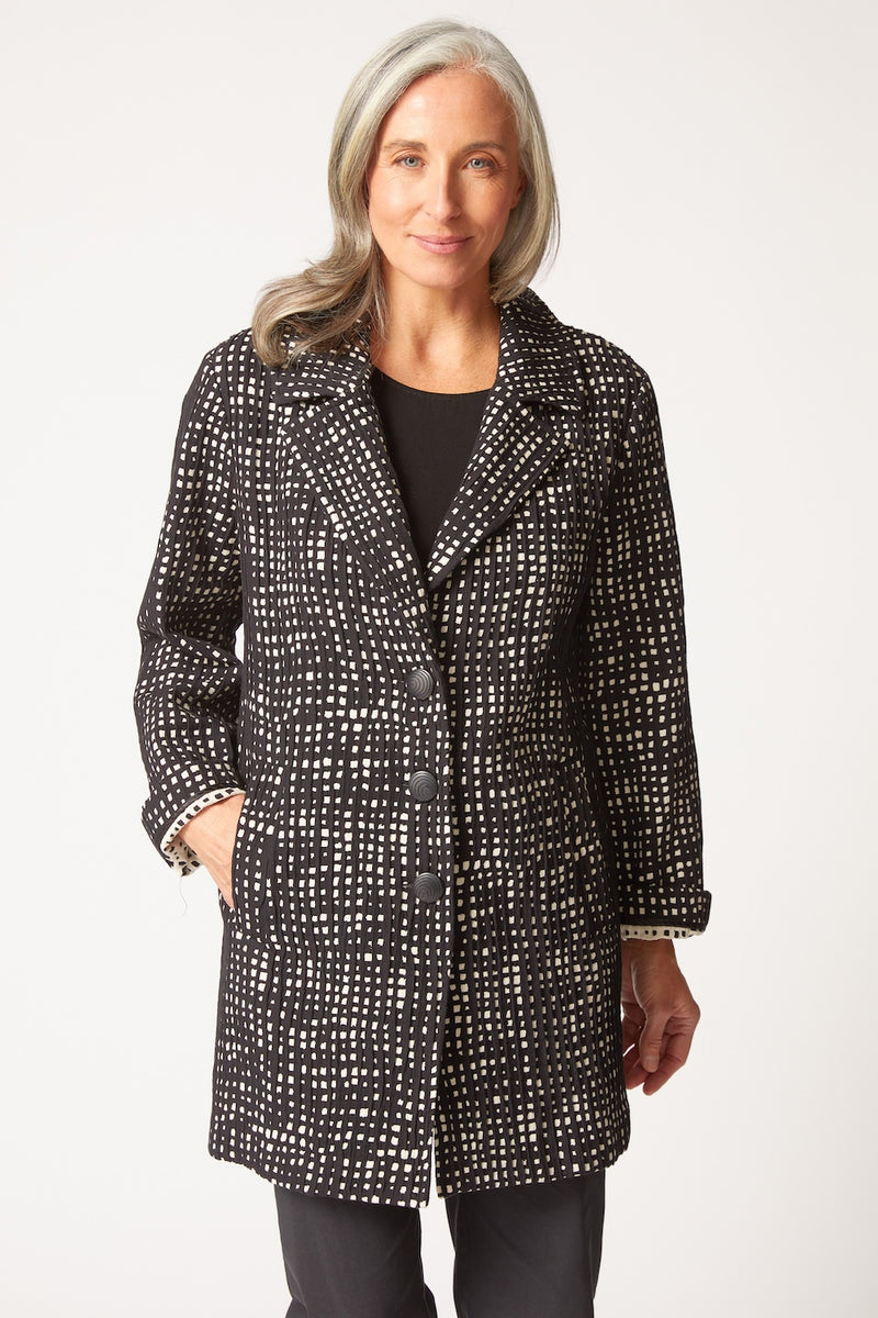Habitat | Autumn Check Paris Car Coat