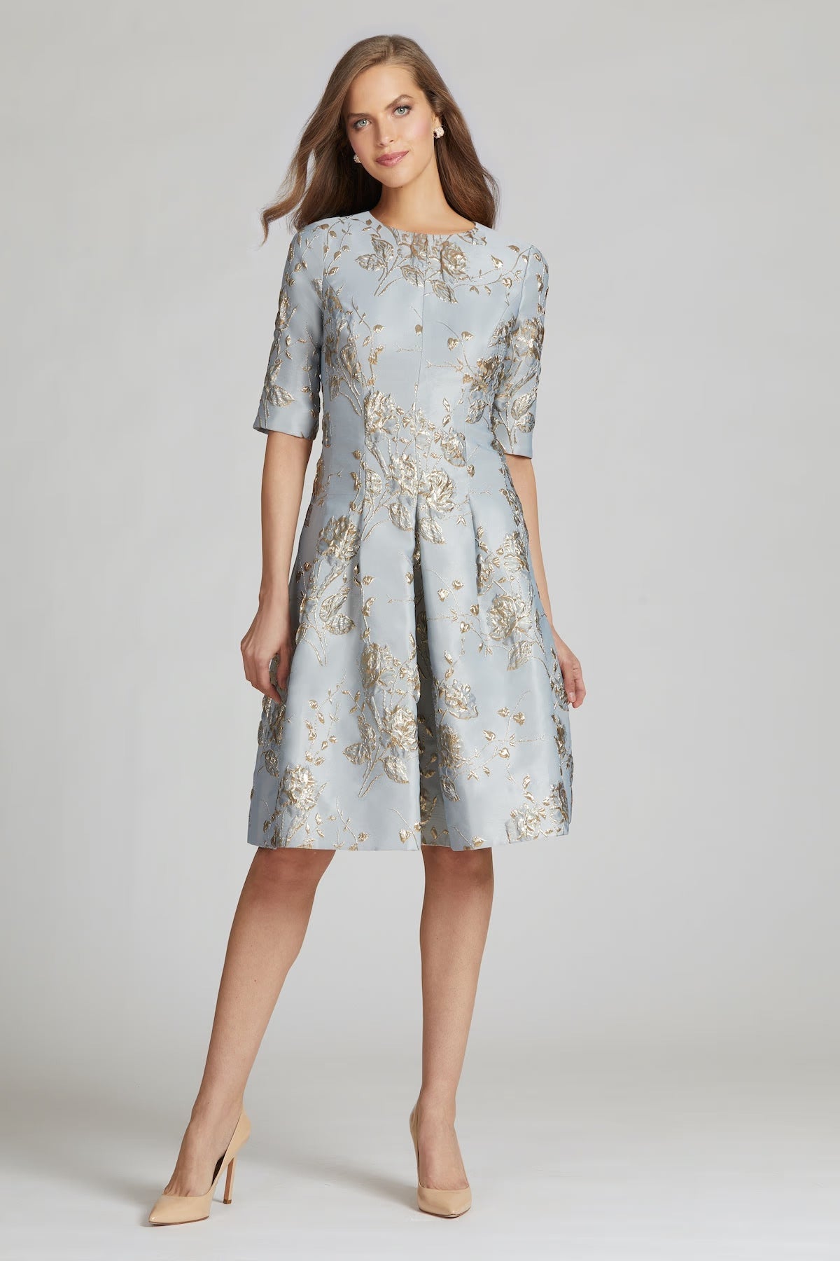 Teri Jon | Jacquard A-line Dress