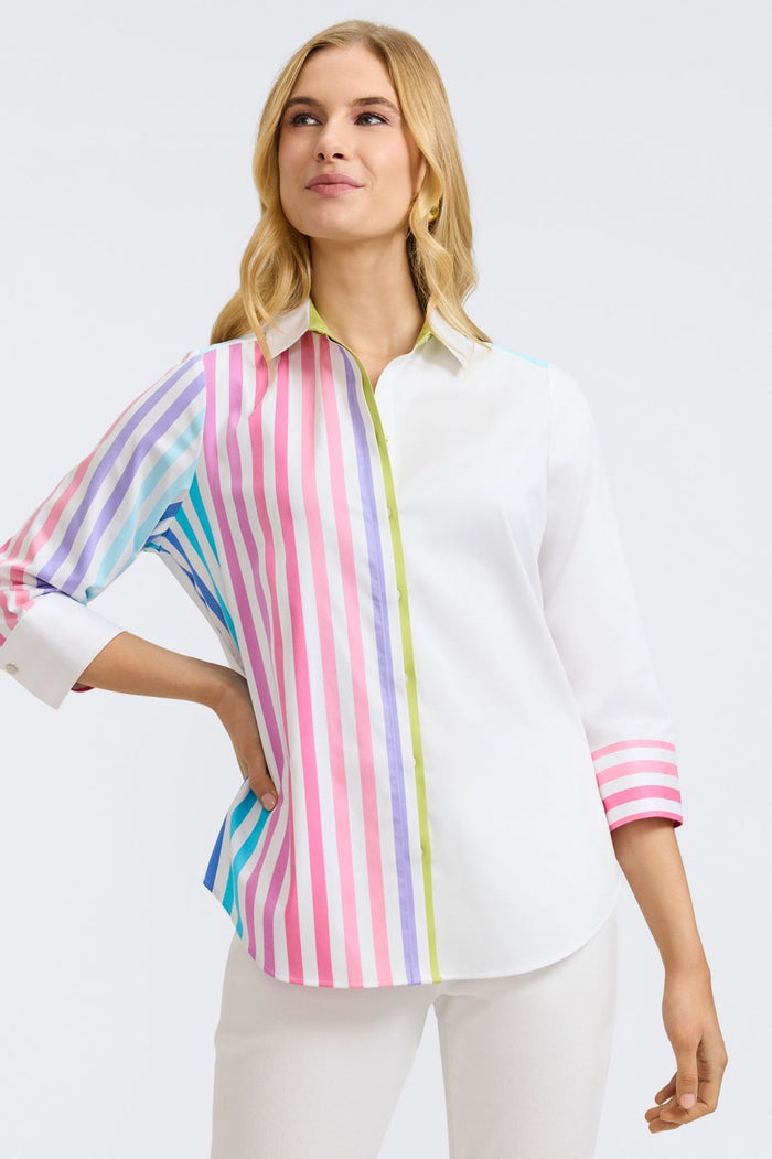 Foxcroft | Charlie 3/4 Sleeve Top