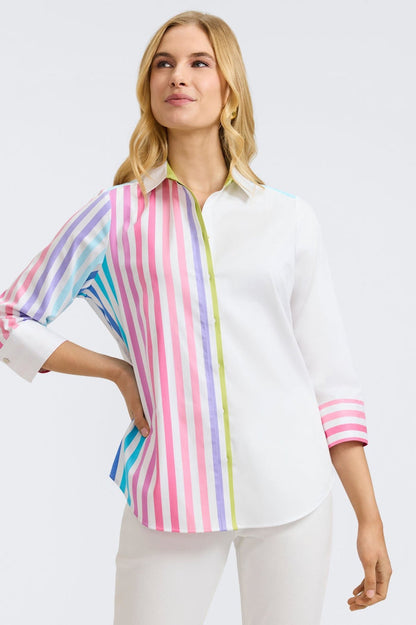 Foxcroft | Charlie 3/4 Sleeve Top