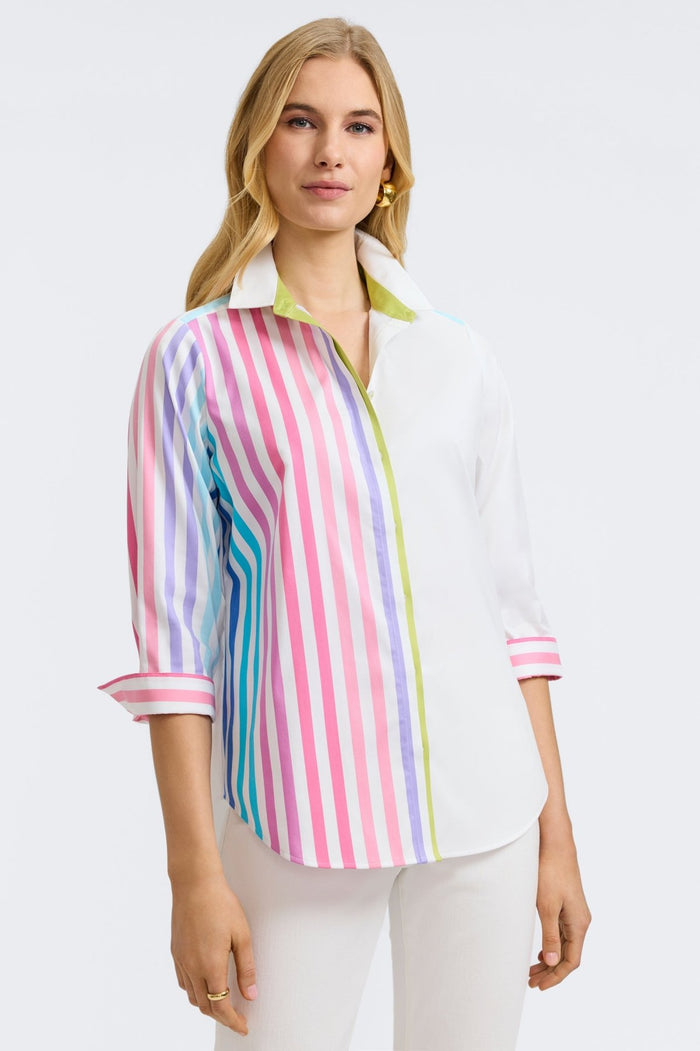 Foxcroft | Charlie 3/4 Sleeve Top