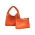 Orange BC HANDBAGS handbag featuring a sleek design and elegant style, perfect for casual or formal occasions.