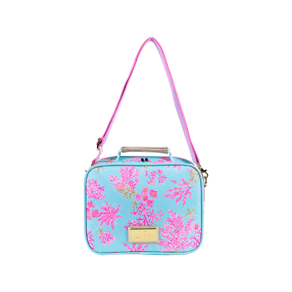 Lilly Pulitzer | Lunch Bag, Royal Coral Fresh Water Blue - Evelyne Talman