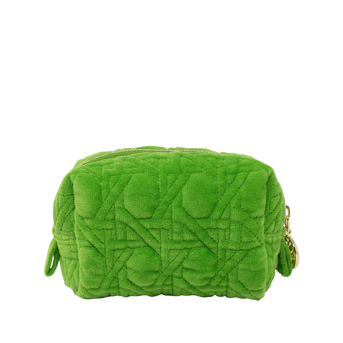 Lilly Pulitzer travel pouch set featuring Peninsula Green pattern, with multiple colorful zippered pouches on white background.