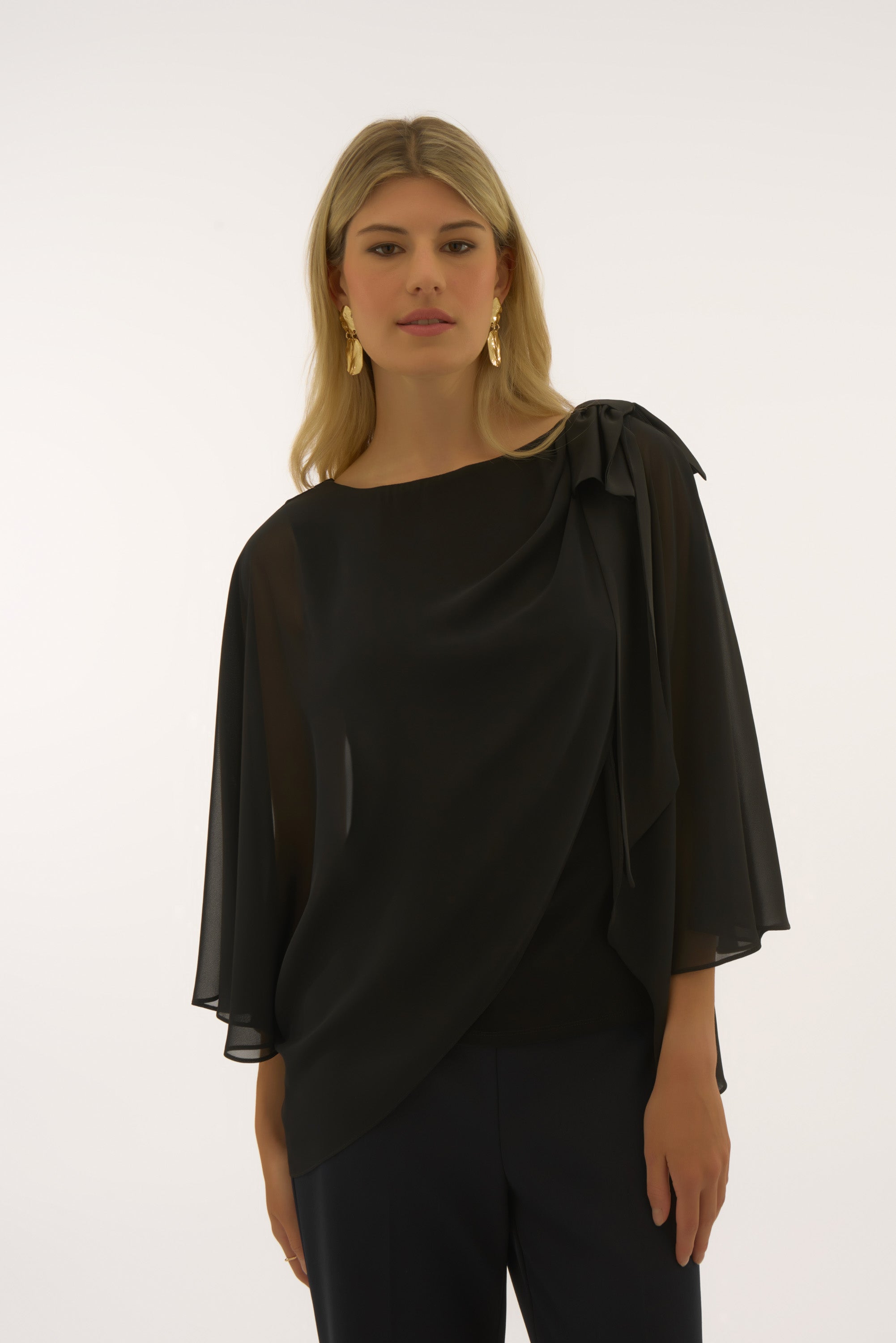 Joseph Ribkoff | Tunic W/bow on Shoulder